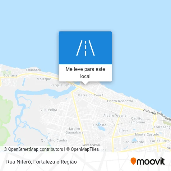 Rua Niteró mapa