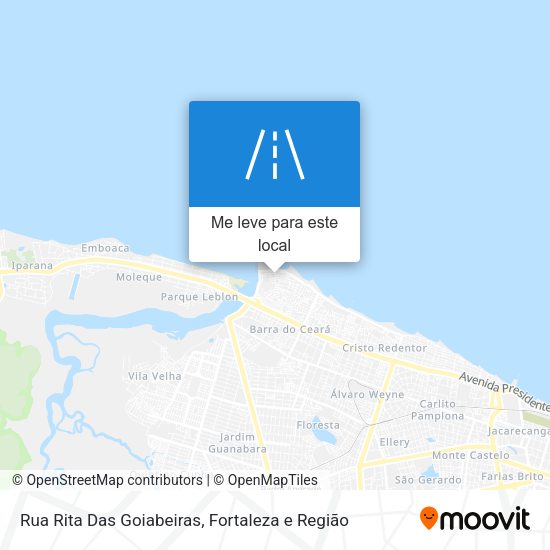 Rua Rita Das Goiabeiras mapa