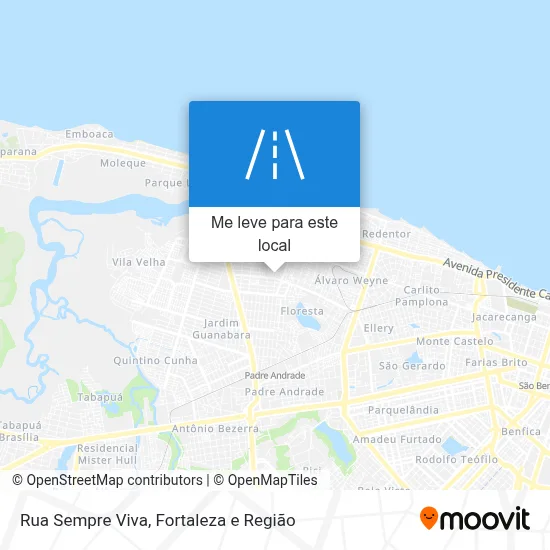 Rua Sempre Viva mapa