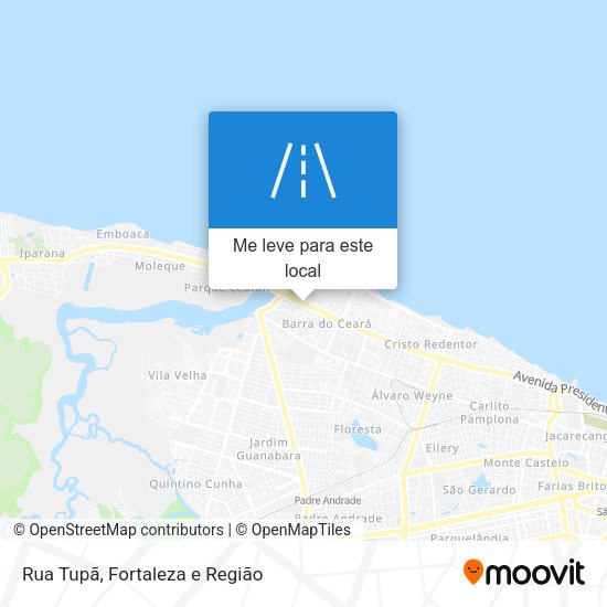 Rua Tupã mapa