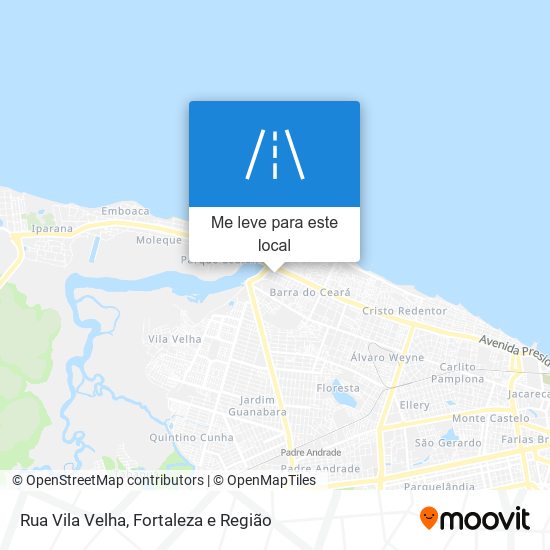 Rua Vila Velha mapa