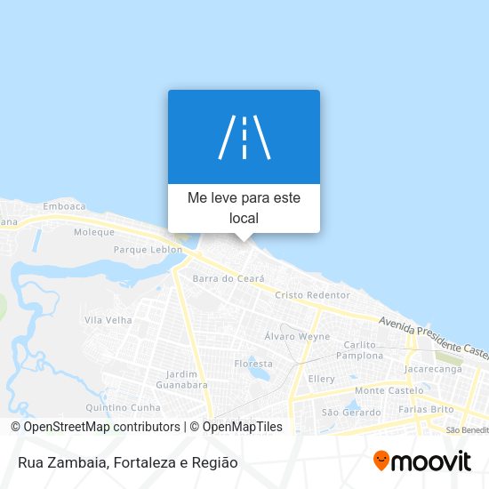 Rua Zambaia mapa