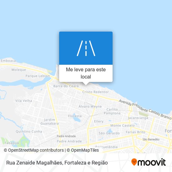 Rua Zenaide Magalhães mapa