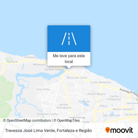 Travessa José Lima Verde mapa