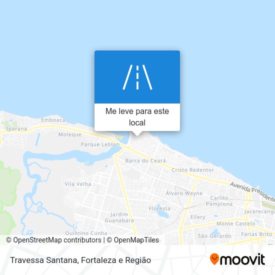 Travessa Santana mapa