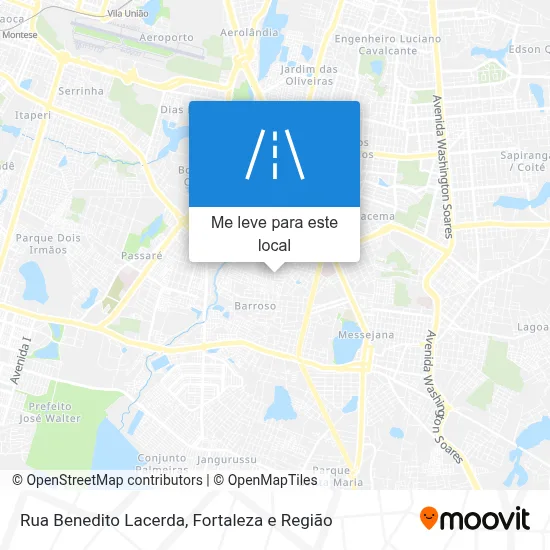 Rua Benedito Lacerda mapa