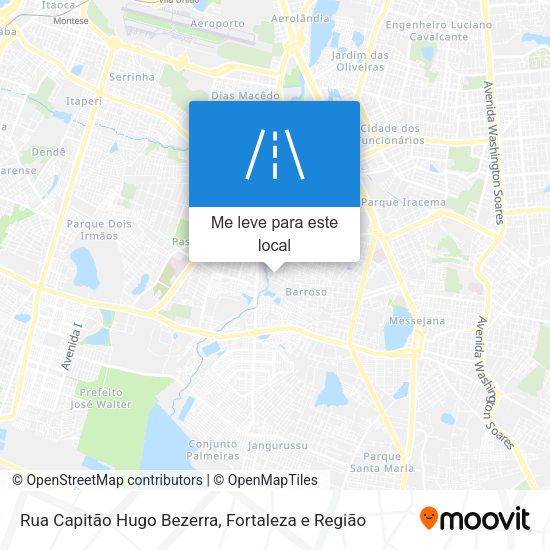 Rua Capitão Hugo Bezerra mapa