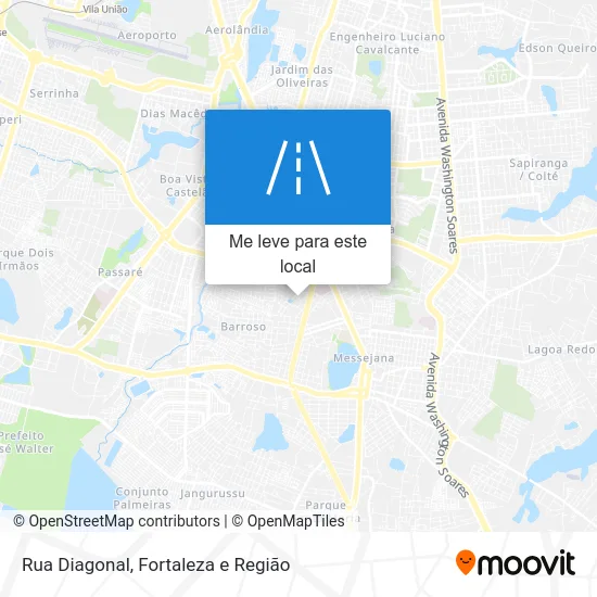 Rua Diagonal mapa