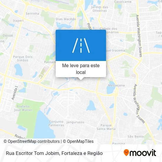 Rua Escritor Tom Jobim mapa
