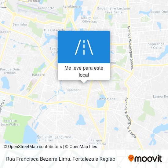Rua Francisca Bezerra Lima mapa