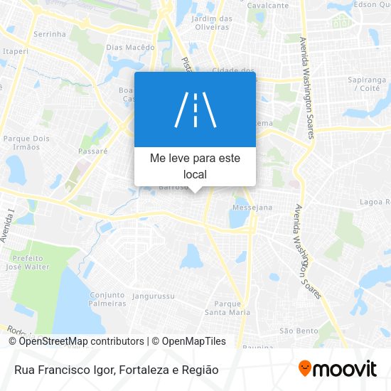 Rua Francisco Igor mapa