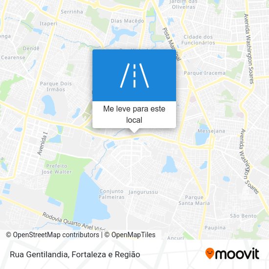 Rua Gentilandia mapa