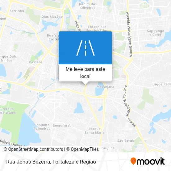 Rua Jonas Bezerra mapa