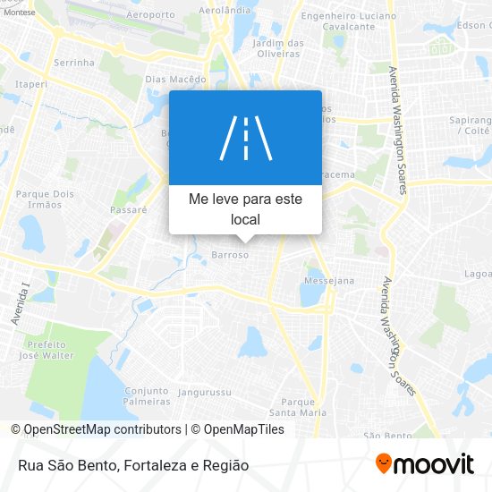 Rua São Bento mapa