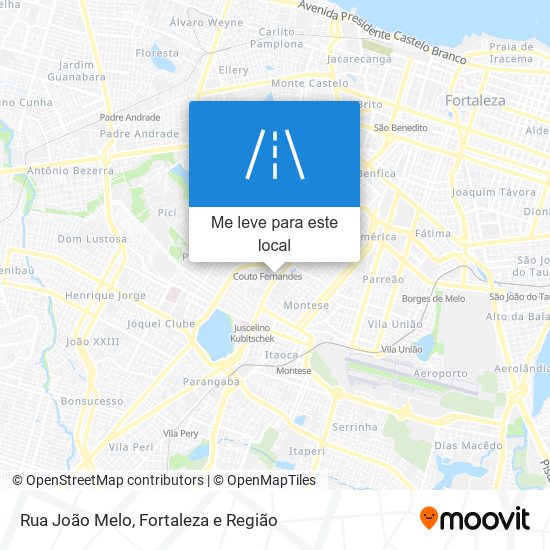 Rua João Melo mapa