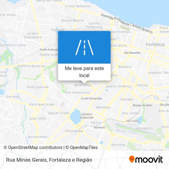 Rua Minas Gerais mapa
