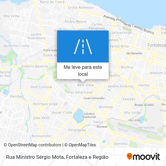Rua Ministro Sérgio Mota mapa