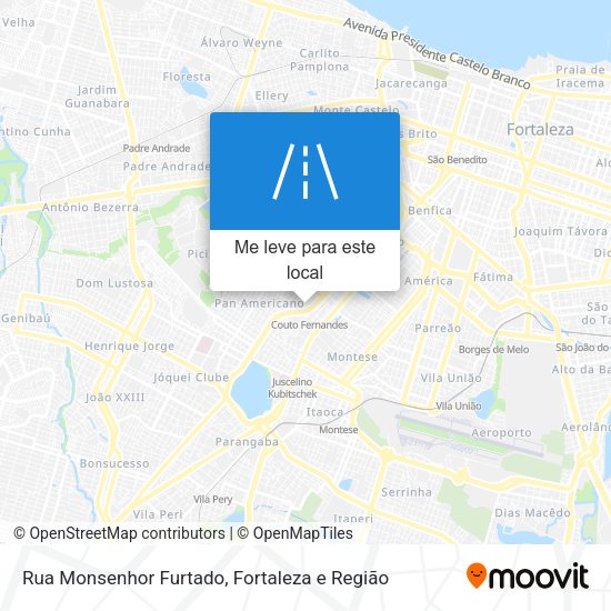 Rua Monsenhor Furtado mapa