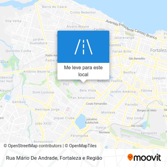 Rua Mário De Andrade mapa