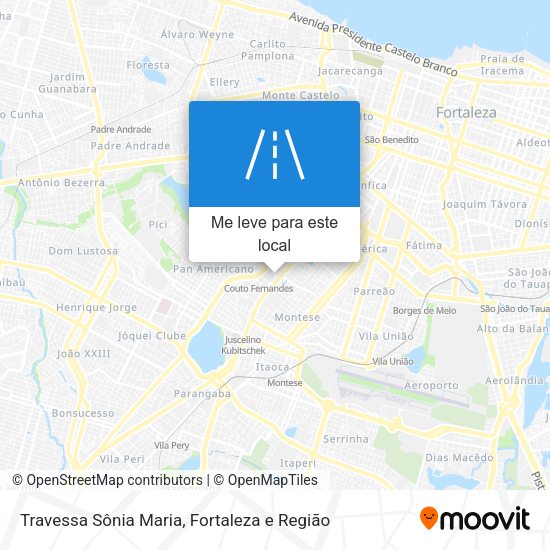 Travessa Sônia Maria mapa