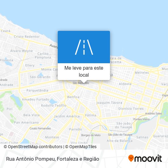 Rua Antônio Pompeu mapa