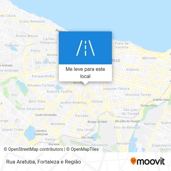 Rua Aratuba mapa