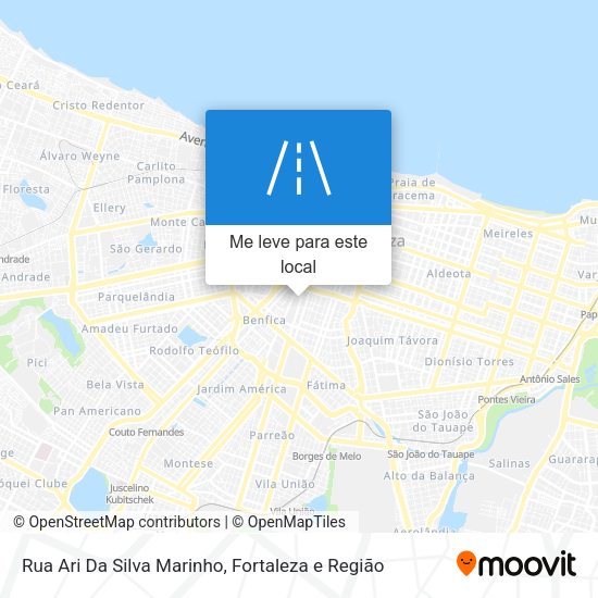 Rua Ari Da Silva Marinho mapa