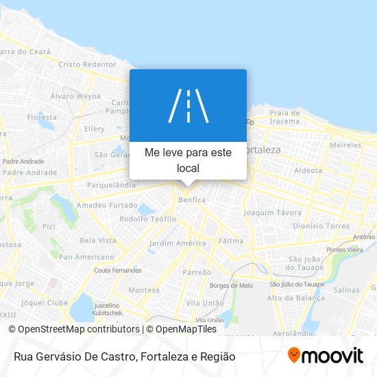 Rua Gervásio De Castro mapa