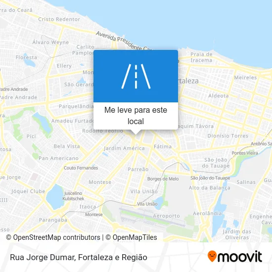Rua Jorge Dumar mapa