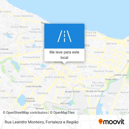 Rua Leandro Monteiro mapa