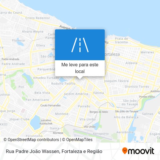 Rua Padre João Wassen mapa
