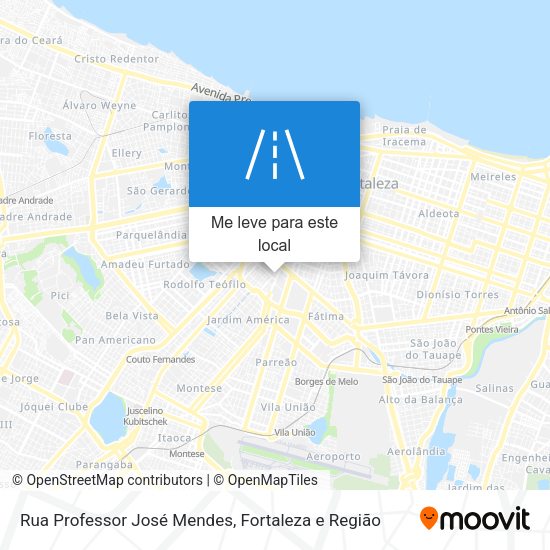 Rua Professor José Mendes mapa