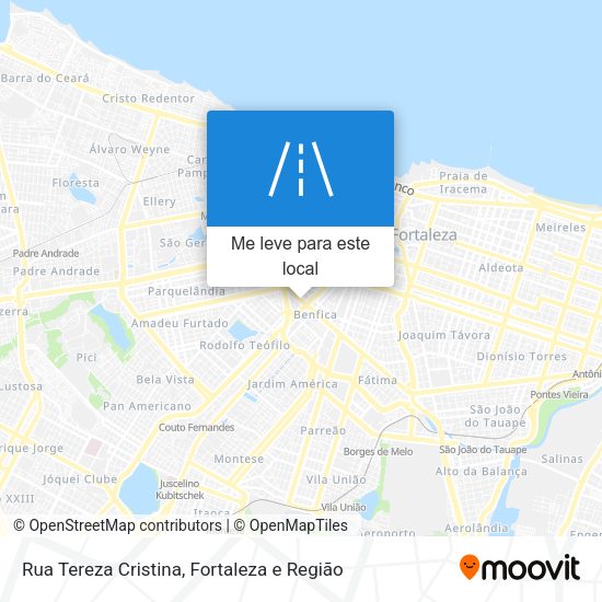 Rua Tereza Cristina mapa
