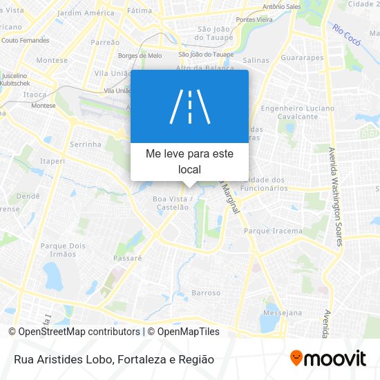 Rua Aristides Lobo mapa