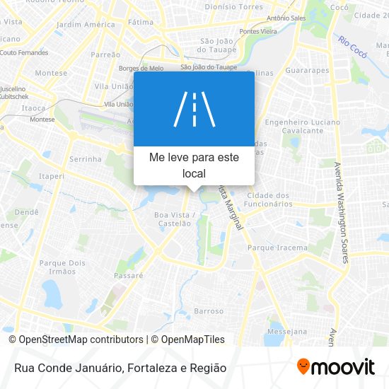 Rua Conde Januário mapa