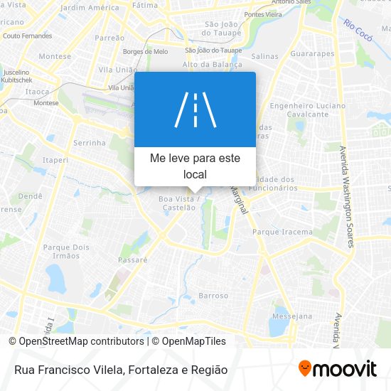 Rua Francisco Vilela mapa