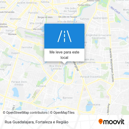Rua Guadalajara mapa