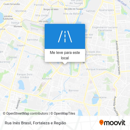 Rua Inês Brasil mapa