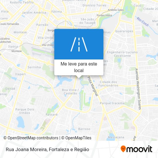 Rua Joana Moreira mapa