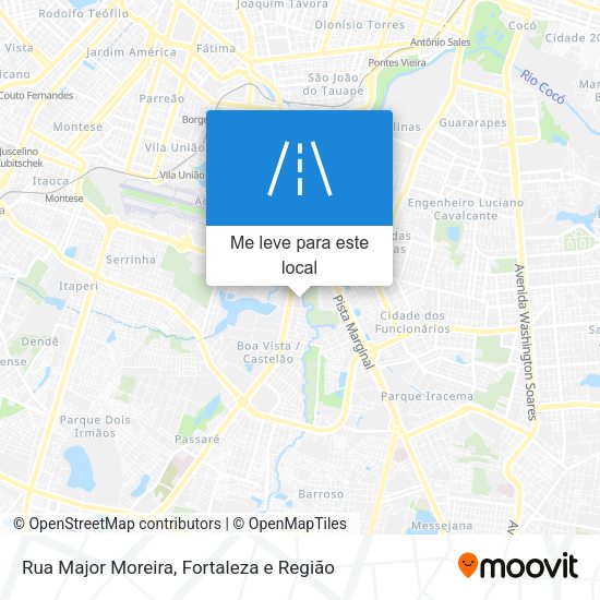 Rua Major Moreira mapa