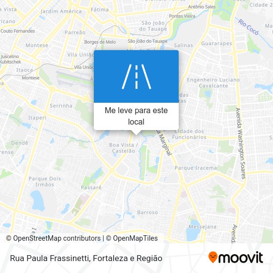 Rua Paula Frassinetti mapa