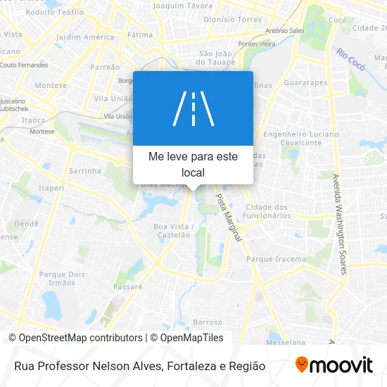 Rua Professor Nelson Alves mapa