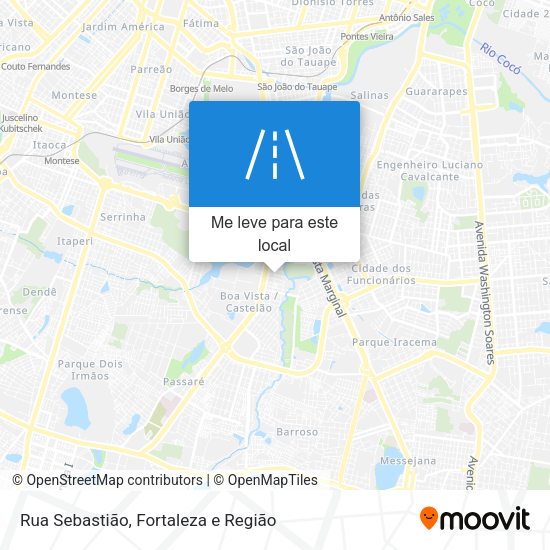 Rua Sebastião mapa