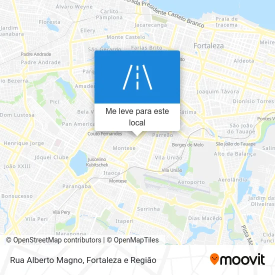 Rua Alberto Magno mapa