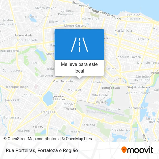 Rua Porteiras mapa