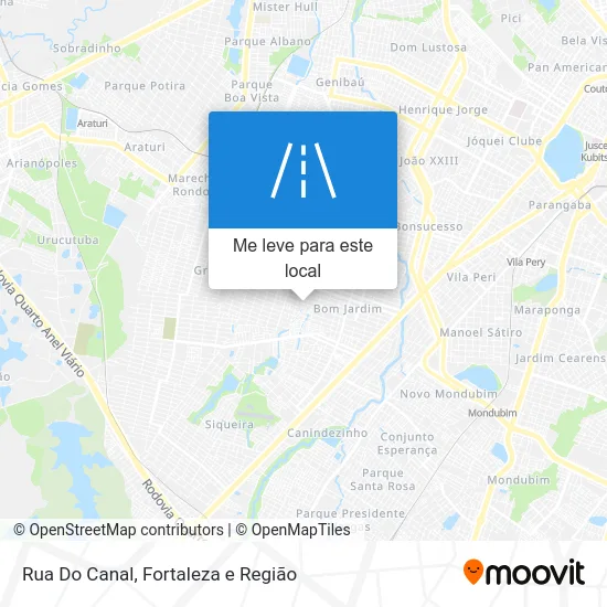 Rua Do Canal mapa