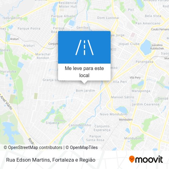 Rua Edson Martins mapa