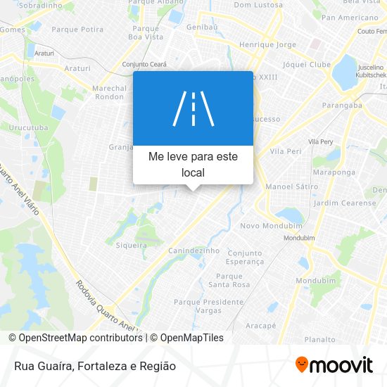 Rua Guaíra mapa
