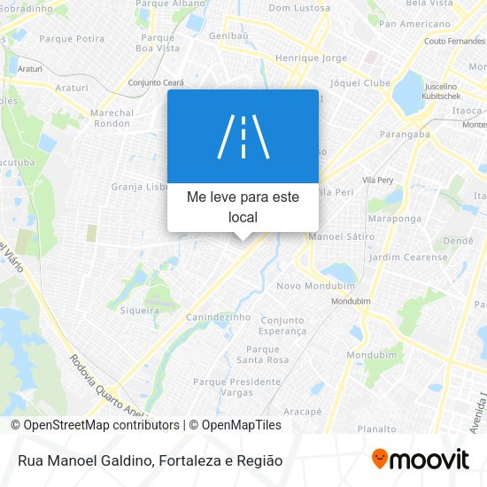 Rua Manoel Galdino mapa