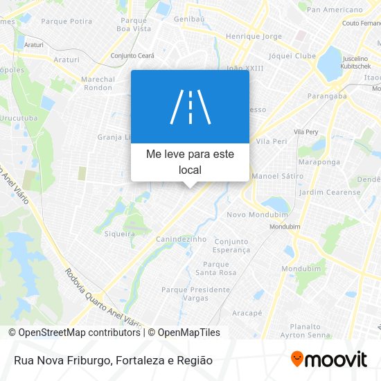 Rua Nova Friburgo mapa